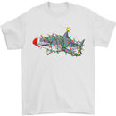 Christmas Great White Shark Xmas Mens T-Shirt 100% Cotton White