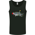 Christmas Great White Shark Xmas Mens Vest Tank Top Black