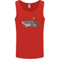 Christmas Great White Shark Xmas Mens Vest Tank Top Red