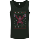 Christmas Gym Weightlifting Xmas Bodybuilding Mens Vest Tank Top Black