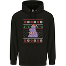 Christmas HIppo Xmas Hippopotamus Childrens Kids Hoodie Black