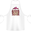 Christmas Hedgehog Wearing an Xmas Hat Cotton Apron 100% Organic White