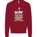 Christmas Hedgehog Wearing an Xmas Hat Kids Sweatshirt Jumper Red