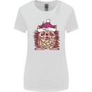 Christmas Hedgehog Wearing an Xmas Hat Womens Wider Cut T-Shirt White