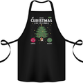 Christmas Is Calling Funny Xmas Phone Cotton Apron 100% Organic Black