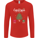 Christmas Is Calling Funny Xmas Phone Mens Long Sleeve T-Shirt Red