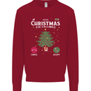 Christmas Is Calling Funny Xmas Phone Mens Sweatshirt Jumper Red
