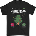 Christmas Is Calling Funny Xmas Phone Mens T-Shirt 100% Cotton Black