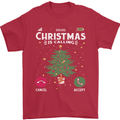 Christmas Is Calling Funny Xmas Phone Mens T-Shirt 100% Cotton Red
