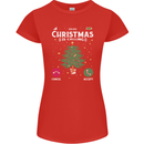 Christmas Is Calling Funny Xmas Phone Womens Petite Cut T-Shirt Red
