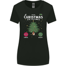 Christmas Is Calling Funny Xmas Phone Womens Wider Cut T-Shirt Black