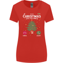 Christmas Is Calling Funny Xmas Phone Womens Wider Cut T-Shirt Red