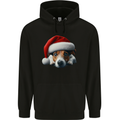 Christmas Jack Russell Wearing an Xmas Hat Dog Childrens Kids Hoodie Black
