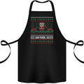 Christmas Lawnmower Funny Gardener Xmas Cotton Apron 100% Organic Black