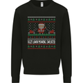 Christmas Lawnmower Funny Gardener Xmas Mens Sweatshirt Jumper Black