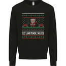 Christmas Lawnmower Funny Gardener Xmas Mens Sweatshirt Jumper Black