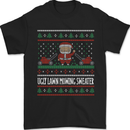 Christmas Lawnmower Funny Gardener Xmas Mens T-Shirt 100% Cotton Black