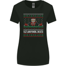 Christmas Lawnmower Funny Gardener Xmas Womens Wider Cut T-Shirt Black