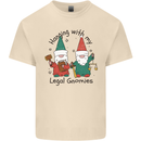 Christmas Legal Gnomes Funny Law Solicitor Mens Cotton T-Shirt Tee Top Natural