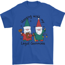 Christmas Legal Gnomes Funny Law Solicitor Mens T-Shirt 100% Cotton Royal Blue