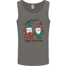 Christmas Legal Gnomes Funny Law Solicitor Mens Vest Tank Top Charcoal