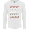 Christmas Love to All Xmas Peace Hippy Mens Long Sleeve T-Shirt White