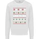 Christmas Love to All Xmas Peace Hippy Mens Sweatshirt Jumper White