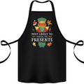 Christmas Nutcracker Presents Funny Xmas Cotton Apron 100% Organic Black