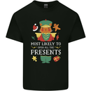 Christmas Nutcracker Presents Funny Xmas Mens Cotton T-Shirt Tee Top Black