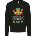 Christmas Nutcracker Presents Funny Xmas Mens Sweatshirt Jumper Black