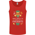 Christmas Nutcracker Presents Funny Xmas Mens Vest Tank Top Red