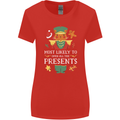 Christmas Nutcracker Presents Funny Xmas Womens Wider Cut T-Shirt Red