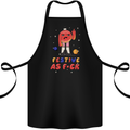 Christmas Offensive Bauble Bah Humbug Finger Flip Cotton Apron 100% Organic Black
