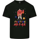 Christmas Offensive Bauble Bah Humbug Finger Flip Kids T-Shirt Childrens Black