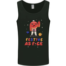Christmas Offensive Bauble Bah Humbug Finger Flip Mens Vest Tank Top Black