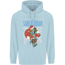 Christmas Parody Santalorian Funny Xmas Childrens Kids Hoodie Light Blue