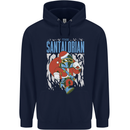 Christmas Parody Santalorian Funny Xmas Childrens Kids Hoodie Navy Blue