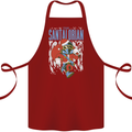 Christmas Parody Santalorian Funny Xmas Cotton Apron 100% Organic Maroon