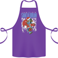 Christmas Parody Santalorian Funny Xmas Cotton Apron 100% Organic Purple