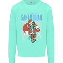 Christmas Parody Santalorian Funny Xmas Kids Sweatshirt Jumper Peppermint