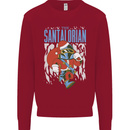 Christmas Parody Santalorian Funny Xmas Kids Sweatshirt Jumper Red