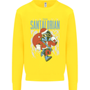 Christmas Parody Santalorian Funny Xmas Kids Sweatshirt Jumper Yellow