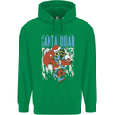 Christmas Parody Santalorian Funny Xmas Mens 80% Cotton Hoodie Irish Green