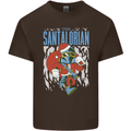 Christmas Parody Santalorian Funny Xmas Mens Cotton T-Shirt Tee Top Dark Chocolate