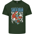 Christmas Parody Santalorian Funny Xmas Mens Cotton T-Shirt Tee Top Forest Green