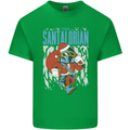 Christmas Parody Santalorian Funny Xmas Mens Cotton T-Shirt Tee Top Irish Green