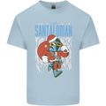 Christmas Parody Santalorian Funny Xmas Mens Cotton T-Shirt Tee Top Light Blue