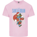 Christmas Parody Santalorian Funny Xmas Mens Cotton T-Shirt Tee Top Light Pink