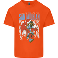 Christmas Parody Santalorian Funny Xmas Mens Cotton T-Shirt Tee Top Orange