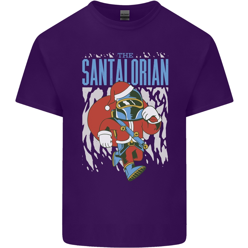 Christmas Parody Santalorian Funny Xmas Mens Cotton T-Shirt Tee Top Purple